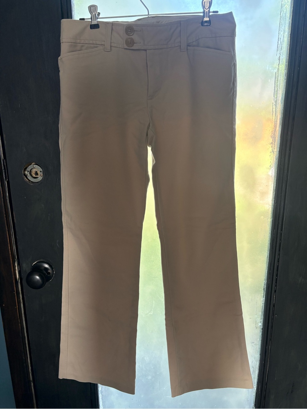 Banana Republic women’s Tan Straight-Leg Chinos